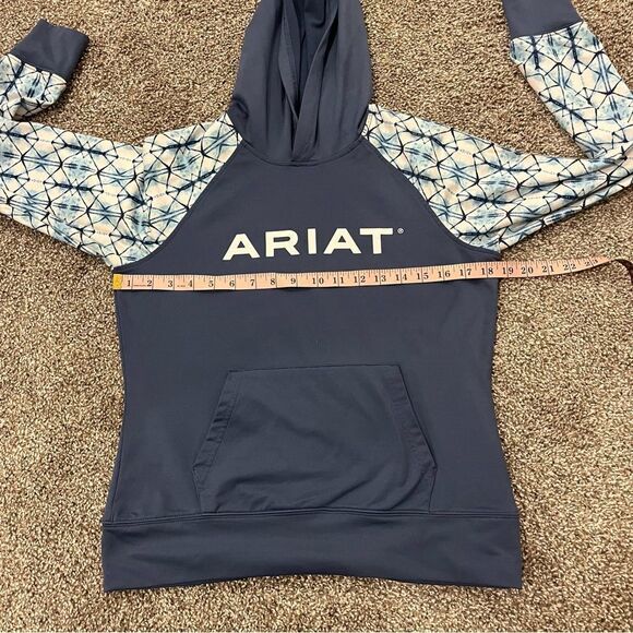 Ariat Women's Carlsbad Hoodie ARIAT TEK Size Small cold series indigo fade - Picture 11 of 12